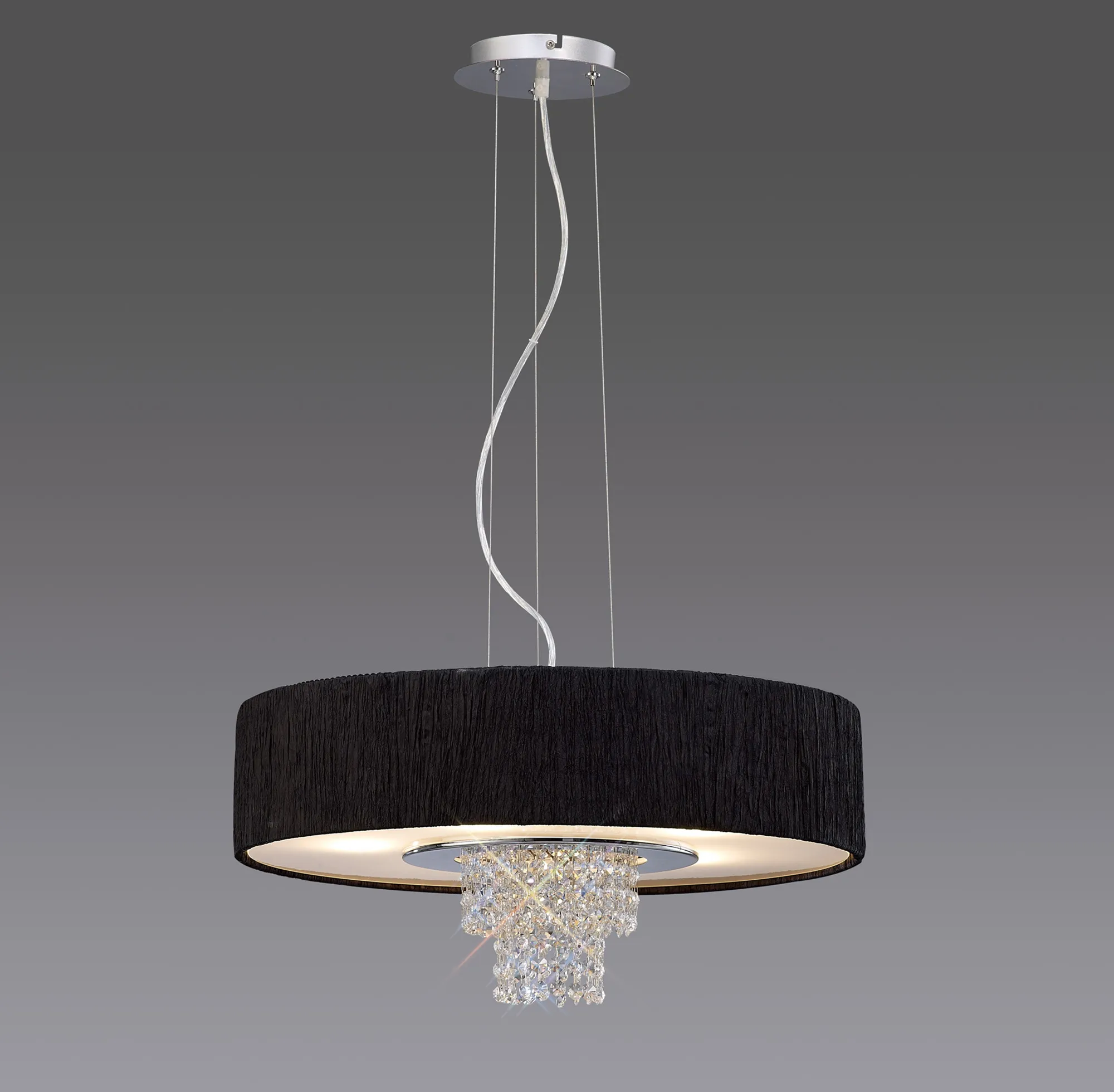 Nerissa Crystal Ceiling Lights Diyas Shaded Crystal Fittings
